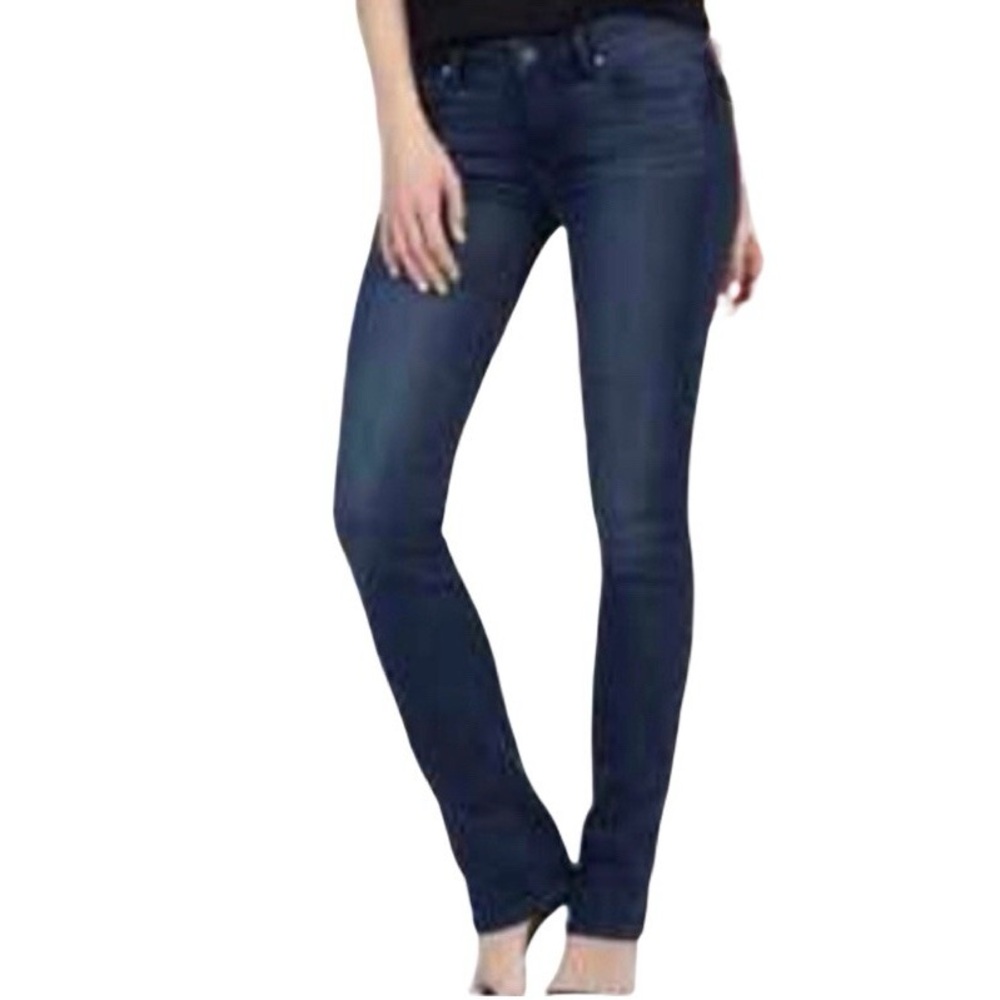 PAIGE Dark Denim Peg Straight jeans size 28 made in USA